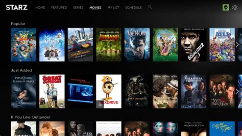 STARZ Movies.